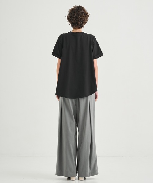 CITY TOKYO(シティトウキョウ)の「【CITY TOKYO/シティートウキョウ】High Low Design Tops/ハイローデザイントップス(Tシャツ/カットソー・レディース・ライトブルー/ホワイト/ブラック・FREE)」の20枚目の写真