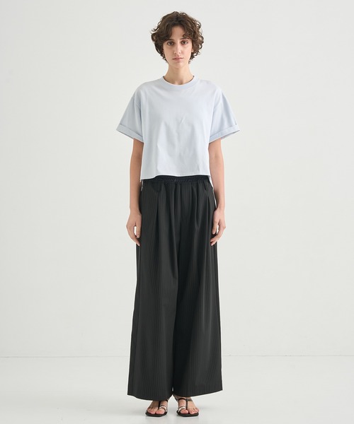 CITY TOKYO(シティトウキョウ)の「【CITY TOKYO/シティートウキョウ】High Low Design Tops/ハイローデザイントップス(Tシャツ/カットソー・レディース・ライトブルー/ホワイト/ブラック・FREE)」の14枚目の写真