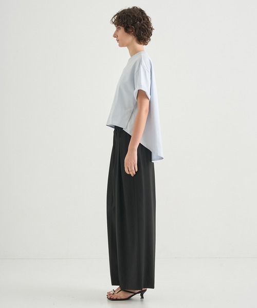 CITY TOKYO(シティトウキョウ)の「【CITY TOKYO/シティートウキョウ】High Low Design Tops/ハイローデザイントップス(Tシャツ/カットソー・レディース・ライトブルー/ホワイト/ブラック・FREE)」の15枚目の写真
