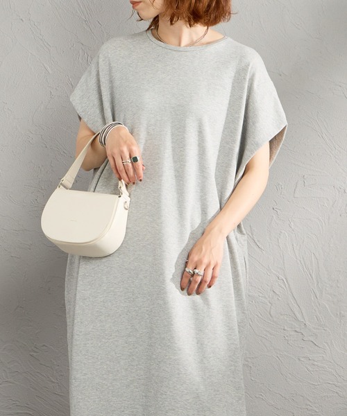 mizuiro ind/ミズイロインド] フリース ノースリーブロングワンピース