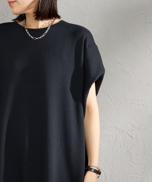 mizuiroind（ミズイロインド）の「[mizuiro ind/ミズイロインド] フリース ノースリーブロングワンピース（ワンピース・レディース・ブラック/グレー・F）」の22枚目の写真