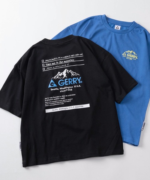 GERRY(ジェリー)の「【99】【GERRY/ジェリー】ワンポイントロゴ バックプリント ドライ クルーネックTシャツ/吸水速乾/キッズ(Tシャツ/カットソー・キッズ・ブラック系2/グレー/ブラック系1/サックスブルー系/ブラック系/サックスブルー系1/ブルー系/ブルー系1・140/150/160)」の3枚目の写真