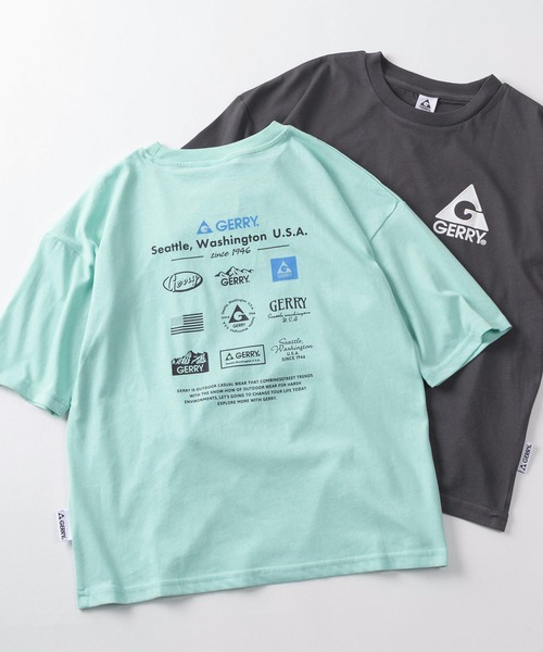 GERRY(ジェリー)の「【99】【GERRY/ジェリー】ワンポイントロゴ バックプリント ドライ クルーネックTシャツ/吸水速乾/キッズ(Tシャツ/カットソー・キッズ・ブラック系2/グレー/ブラック系1/サックスブルー系/ブラック系/サックスブルー系1/ブルー系/ブルー系1・140/150/160)」の5枚目の写真