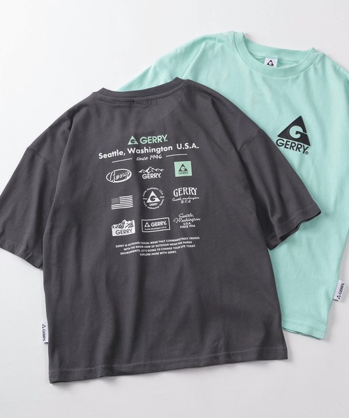 GERRY(ジェリー)の「【99】【GERRY/ジェリー】ワンポイントロゴ バックプリント ドライ クルーネックTシャツ/吸水速乾/キッズ(Tシャツ/カットソー・キッズ・ブラック系2/グレー/ブラック系1/サックスブルー系/ブラック系/サックスブルー系1/ブルー系/ブルー系1・140/150/160)」の4枚目の写真