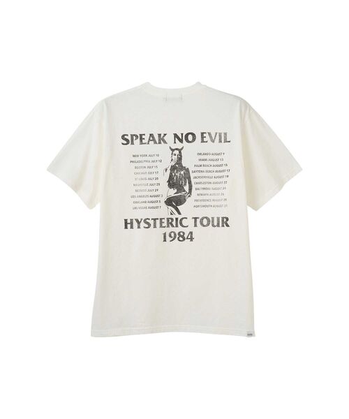 HYSTERIC GLAMOUR(ヒステリックグラマー)の「HG/HG TOUR 1984 Tシャツ(Tシャツ/カットソー・メンズ・ホワイト/オレンジ/ブラック・LARGE/MEDIUM/SMALL/X-LARGE)」の4枚目の写真