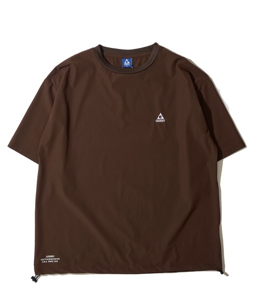 GERRY（ジェリー）の「【GERRY/ジェリー】接触冷感 裾ドローコード ストレッチナイロン ショートスリーブTシャツ（Tシャツ/カットソー・メンズ・ブラウン/グレイッシュベージュ/ブラック・LARGE/X-LARGE/MEDIUM）」の6枚目の写真