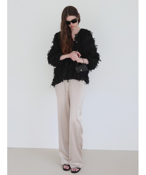 NOWNS(ナウンス)の「Alma | Satin sleek pants(その他パンツ・レディース・ライトベージュ/ブラック/ネイビー・FREE)」の12枚目の写真