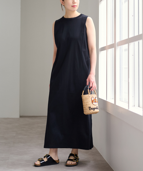 U by SPICK&SPAN(ユーバイスピックアンドスパン)の「ショルダータックロングワンピース(ワンピース・レディース・イエロー/ブラック/カーキ・FREE)」の22枚目の写真