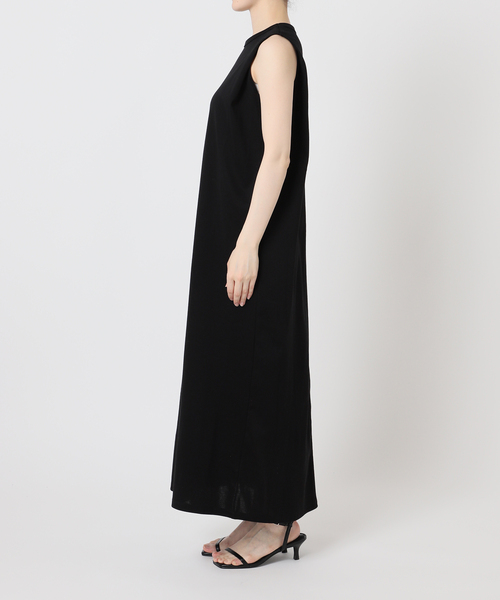 U by SPICK&SPAN(ユーバイスピックアンドスパン)の「ショルダータックロングワンピース(ワンピース・レディース・イエロー/ブラック/カーキ・FREE)」の4枚目の写真