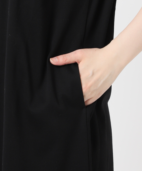U by SPICK&SPAN(ユーバイスピックアンドスパン)の「ショルダータックロングワンピース(ワンピース・レディース・イエロー/ブラック/カーキ・FREE)」の9枚目の写真