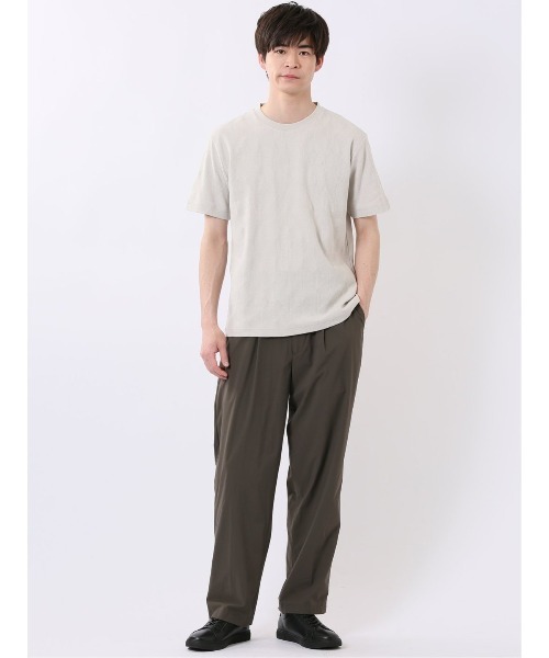 TAKA-Q(タカキュー)の「パンツ メンズ ストレッチ 軽量 ややゆったり ワイド トラウザー ワンタック イージー セットアップ可能 ナイロン混(チノパンツ・メンズ・ブラウン/ネイビー・S/MEDIUM/LARGE/X-LARGE)」の10枚目の写真
