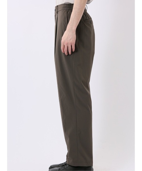TAKA-Q(タカキュー)の「パンツ メンズ ストレッチ 軽量 ややゆったり ワイド トラウザー ワンタック イージー セットアップ可能 ナイロン混(チノパンツ・メンズ・ブラウン/ネイビー・S/MEDIUM/LARGE/X-LARGE)」の12枚目の写真