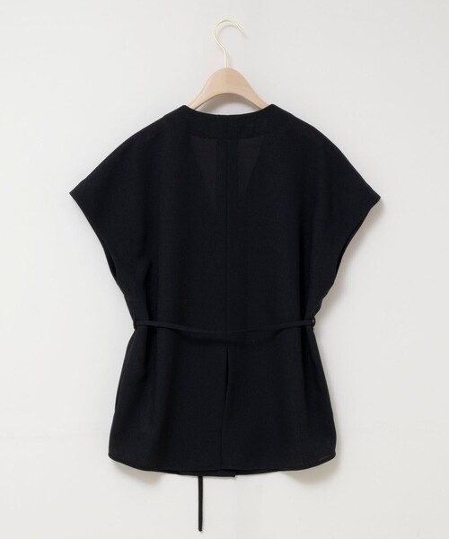 NOLLEY’S Sophi（ノーリーズソフィ）の「ウォッシャブルスラブメッシュフレンチジレ（ベスト・レディース・ベージュ/ブラック・38）」の8枚目の写真