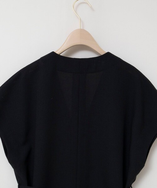NOLLEY’S Sophi（ノーリーズソフィ）の「ウォッシャブルスラブメッシュフレンチジレ（ベスト・レディース・ベージュ/ブラック・38）」の7枚目の写真