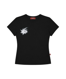 Shine Slim T-shirts Black