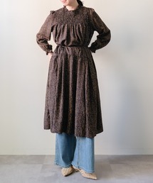Shirring Dot Dress(シャーリングドットワンピース)