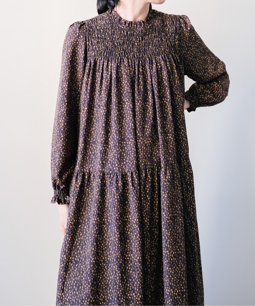 DOLLUPOOPS(ドールアップウップス)の「Shirring Dot Dress(シャーリングドットワンピース)(ワンピース・レディース・イエロー・FREE)」の10枚目の写真