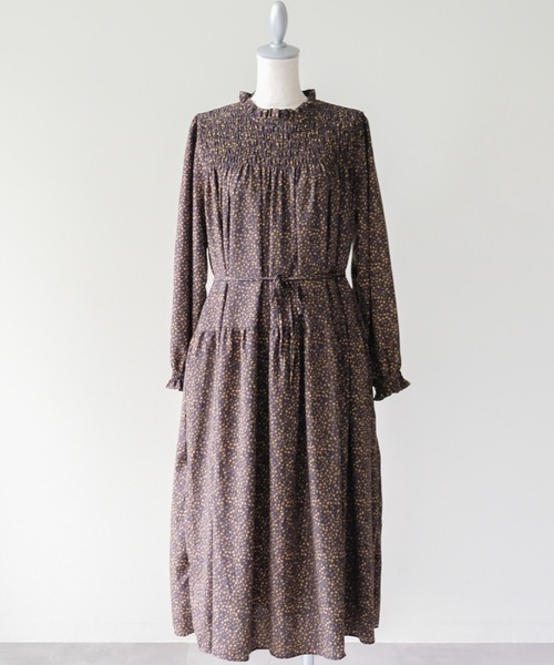 DOLLUPOOPS(ドールアップウップス)の「Shirring Dot Dress(シャーリングドットワンピース)(ワンピース・レディース・イエロー・FREE)」の14枚目の写真