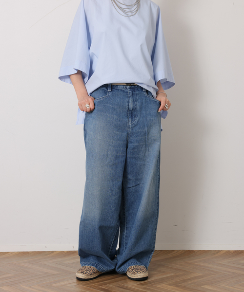 JOURNAL STANDARD LUXE（ジャーナルスタンダード　ラックス）の「12OZデニム ドアパンツ（デニムパンツ・レディース・ブルー・LARGE/MEDIUM/SMALL）」の9枚目の写真