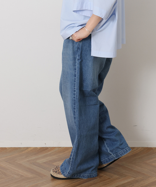 JOURNAL STANDARD LUXE（ジャーナルスタンダード　ラックス）の「12OZデニム ドアパンツ（デニムパンツ・レディース・ブルー・LARGE/MEDIUM/SMALL）」の7枚目の写真