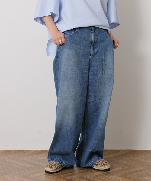 JOURNAL STANDARD LUXE（ジャーナルスタンダード　ラックス）の「12OZデニム ドアパンツ（デニムパンツ・レディース・ブルー・LARGE/MEDIUM/SMALL）」の6枚目の写真