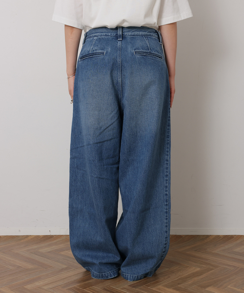 JOURNAL STANDARD LUXE（ジャーナルスタンダード　ラックス）の「12OZデニム ドアパンツ（デニムパンツ・レディース・ブルー・LARGE/MEDIUM/SMALL）」の2枚目の写真