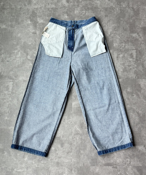JOURNAL STANDARD LUXE(ジャーナルスタンダード ラックス)の「12OZデニム ドアパンツ(デニムパンツ・レディース・ブルー・LARGE/MEDIUM/SMALL)」の5枚目の写真