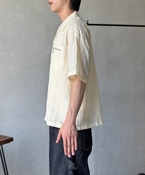 CPCM(シーピーシーエム)の「ワッペンドビー半袖開襟シャツ(シャツ/ブラウス・メンズ・アイボリー/レッド/ブルー・FREE)」の16枚目の写真