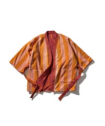 PUEBCO（プエブコ）の「REVERSIBLE SHORT ROBE / Orange x Pink（ノーカラージャケット）」