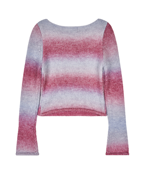 youthbath（ユースバース）の「Color Gradation cropped knit_brown（ニット/セーター・レディース・その他・FREE）」の4枚目の写真