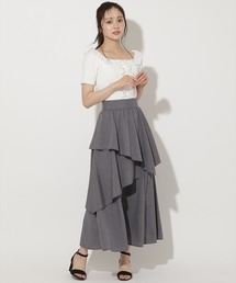 アシメギャザーティアードスカート