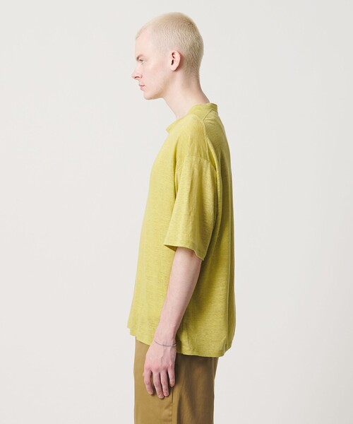 UNITED ARROWS & SONS(ユナイテッドアローズアンドサンズ)の「<UNITED ARROWS & SONS> LINEN CREW TEE/Tシャツ(Tシャツ/カットソー・メンズ・ライム・L/S/XL)」の7枚目の写真