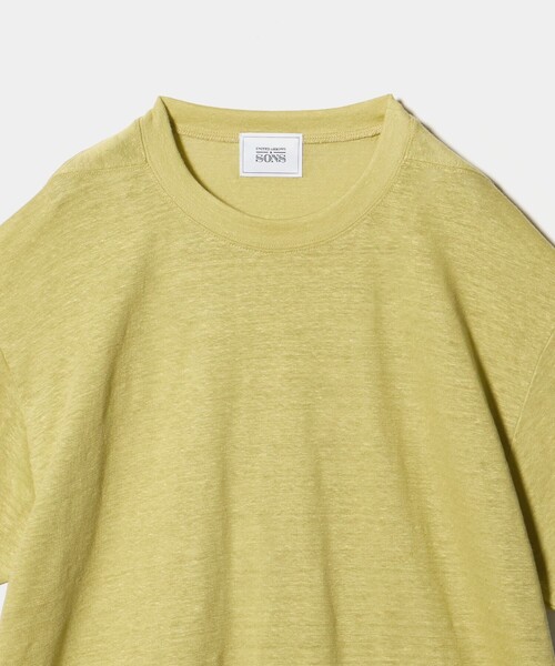 UNITED ARROWS & SONS(ユナイテッドアローズアンドサンズ)の「<UNITED ARROWS & SONS> LINEN CREW TEE/Tシャツ(Tシャツ/カットソー・メンズ・ライム・L/S/XL)」の15枚目の写真