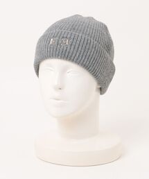 E RIN AI E（オリンアイ）の「【E RIN AI E】EE EMBLEM BASIC BEANIE / 【オリンアイ】EEエンブレムベーシックメタルロゴビーニー（ニットキャップ/ビーニー）」