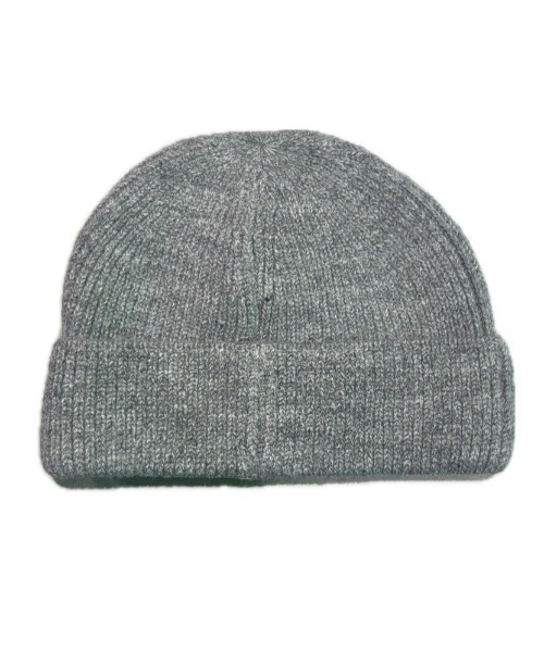 E RIN AI E(オリンアイ)の「【E RIN AI E】EE EMBLEM BASIC BEANIE / 【オリンアイ】EEエンブレムベーシックメタルロゴビーニー(ニットキャップ/ビーニー・メンズ・グレー/ブラック・ONE SIZE)」の4枚目の写真