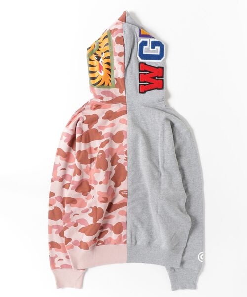 A BATHING APE（アベイシングエイプ）の「1ST CAMO CRYSTAL STONE SHARK FULL ZIP HOODIE（パーカー・レディース・ブラック/グレー・MEDIUM/SMALL）」の11枚目の写真