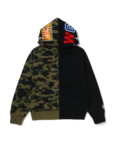 A BATHING APE（アベイシングエイプ）の「1ST CAMO CRYSTAL STONE SHARK FULL ZIP HOODIE（パーカー・レディース・ブラック/グレー・MEDIUM/SMALL）」の10枚目の写真