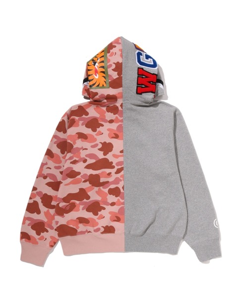 A BATHING APE（アベイシングエイプ）の「1ST CAMO CRYSTAL STONE SHARK FULL ZIP HOODIE（パーカー・レディース・ブラック/グレー・MEDIUM/SMALL）」の3枚目の写真