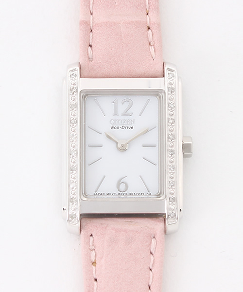 Demi Luxe Beams デミルクス ビームス の Citizen ダイヤモンド スクエア エコドライブ 腕時計 アナログ腕時計 Wear