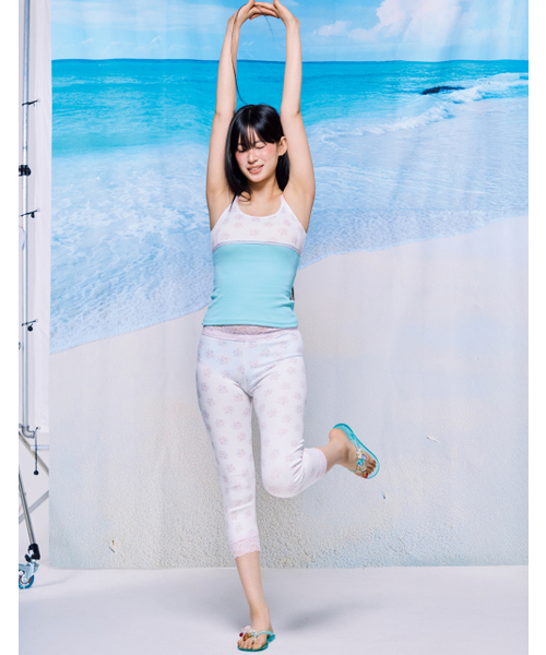 HONKYO(ホンキョ)の「Double Strap Lace Sleeveless- Mint Flower(Tシャツ/カットソー・レディース・その他・FREE)」の6枚目の写真
