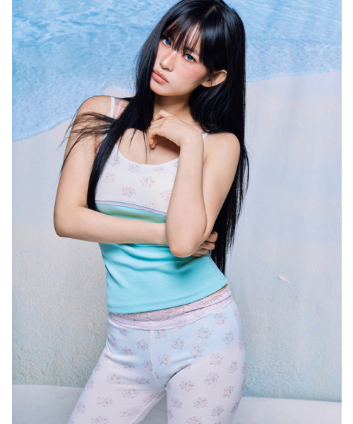 HONKYO(ホンキョ)の「Double Strap Lace Sleeveless- Mint Flower(Tシャツ/カットソー・レディース・その他・FREE)」の8枚目の写真