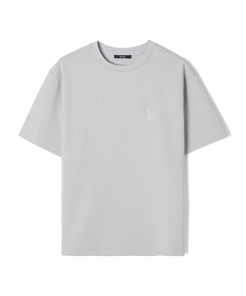 ADHOC(アドホック)の「男性分斗シグニチャー犬プリント半袖Tシャツ (ベージュ) (HC4ST90)(Tシャツ/カットソー・メンズ・その他・95/100/105/110)」の1枚目の写真