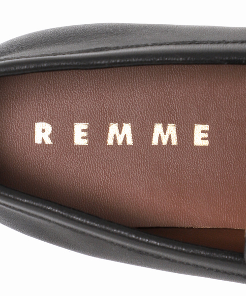 REMME(レメ)の「【REMME/レメ】ギャザーコインローファー(ローファー・レディース・ブラック/ブラウン・38/37/36)」の9枚目の写真