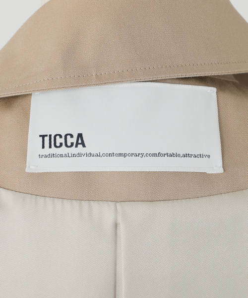 TICCA（ティッカ）の「TICCA ティッカ テントトレンチコート 261410161（トレンチコート・レディース・ベージュ系その他・SMALL/X-SMALL）」の15枚目の写真