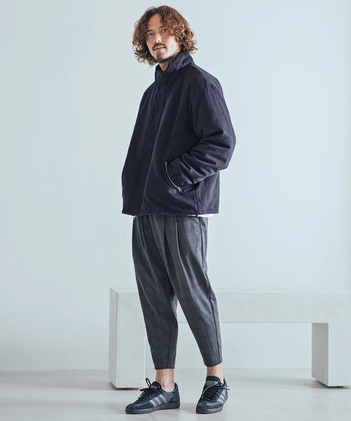 Magine(マージン)の「mj11738-Wool-Like Brushed Padded Stand Collar Blouson パデッドブルゾン(MGN-263-006)(ブルゾン・メンズ・ブラック/ネイビー/グレー系その他・44/46/48)」の7枚目の写真