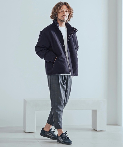 Magine(マージン)の「mj11738-Wool-Like Brushed Padded Stand Collar Blouson パデッドブルゾン(MGN-263-006)(ブルゾン・メンズ・ブラック/ネイビー/グレー系その他・44/46/48)」の8枚目の写真