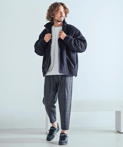 Magine(マージン)の「mj11738-Wool-Like Brushed Padded Stand Collar Blouson パデッドブルゾン(MGN-263-006)(ブルゾン・メンズ・ブラック/ネイビー/グレー系その他・44/46/48)」の10枚目の写真