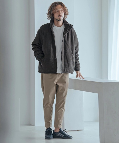 Magine(マージン)の「mj11738-Wool-Like Brushed Padded Stand Collar Blouson パデッドブルゾン(MGN-263-006)(ブルゾン・メンズ・ブラック/ネイビー/グレー系その他・44/46/48)」の15枚目の写真