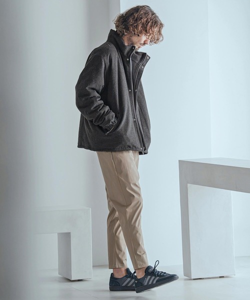 Magine(マージン)の「mj11738-Wool-Like Brushed Padded Stand Collar Blouson パデッドブルゾン(MGN-263-006)(ブルゾン・メンズ・ブラック/ネイビー/グレー系その他・44/46/48)」の16枚目の写真