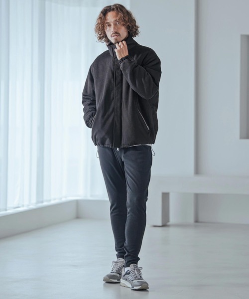 Magine(マージン)の「mj11738-Wool-Like Brushed Padded Stand Collar Blouson パデッドブルゾン(MGN-263-006)(ブルゾン・メンズ・ブラック/ネイビー/グレー系その他・44/46/48)」の20枚目の写真